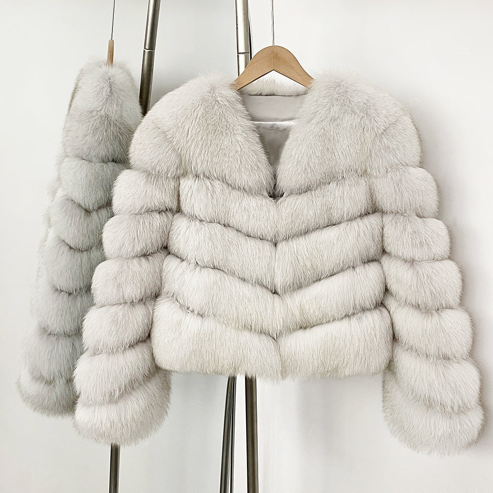 OFTBUY New Autumn Winter Clothing Warm Short Luxury Thick Black Natural Fox Fur Jacket Lady Fashion Real Raccoon Fur Coat Female