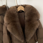 OFTBUY New Autumn Winter Thickened Warm Clothes Women Short Real Fox Fur Collar Down Coat Female Natural Fur Down Puffer Jacket