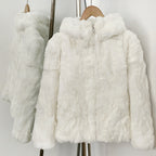 OFTBUY Women's Real Rex Rabbit Fur Vest Stand Collar Zipper Natural Fur Waistcoat Female New Autumn Winter Luxury Outerwear Lady