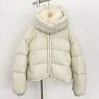 OFTBUY Ultra-Luxury 90% Duck Down Puffer Jacket with Oversized Real Fox & Raccoon Fur Collar