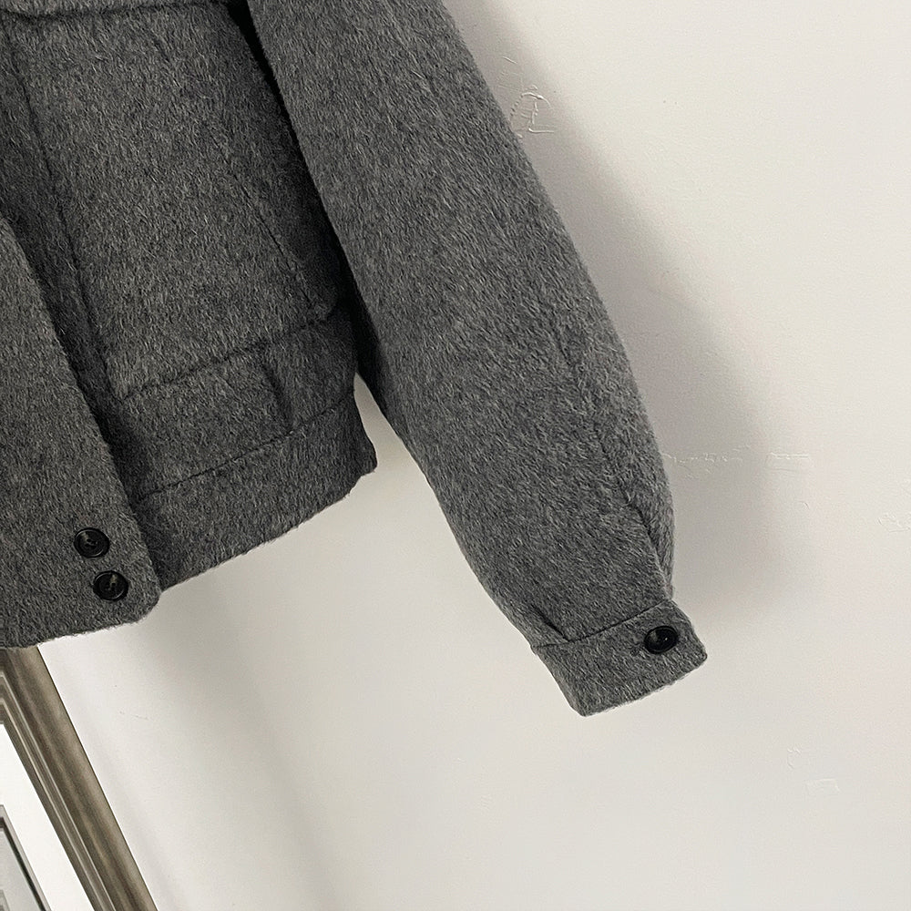 OFTBUY Short 100% Wool Coat Fahsion New Autumn Winter Real Fox Fur Top Clothes Women Natural Fur Cashmere Woolen Jacket Female