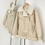 OFTBUY Warm Thick Double-sided Long-sleeved Suede Jacket Clothing Autumn Winter New in Coat and Jacket European-style Women's