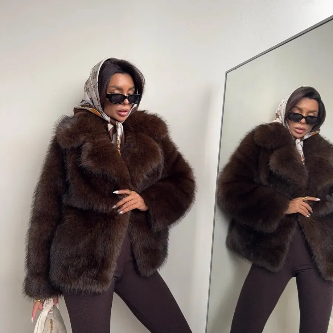 OFTBUY Winter Clothes Female Ins Hot Fashion Girls Oversized Gradient Fur Coat Women Thick Warm Outerwear Fluffy Faux Fox Fur Jacket