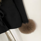 OFTBUY New Autumn Winter Knit Cardigan Women Fashion Warm Clothes with Real Fox Fur Luxury Natural Fur Sweater Jacket Female