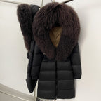 OFTBUY Warm Long Puffer Jacket Female New Winter Clothes Women Fashion Luxury Duck Down Coat with Real Mongolia Sheep Fur Collar