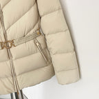 OFTBUY Belt Slim Hooded Real Fox Fur Collar Jacket Female New Winter Top Clothing Women Thickened Warm Raccoon Fur Fluffy Coat