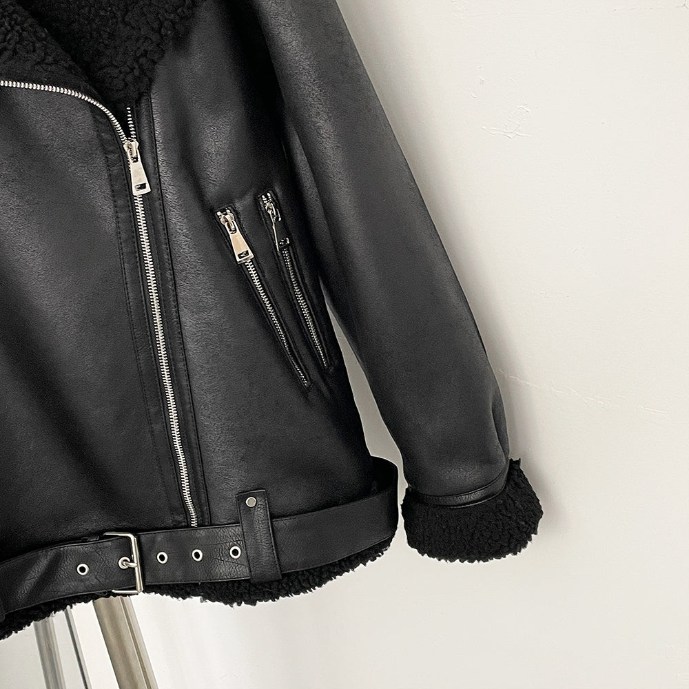 OFTBUY Warm Thick Double-sided Long-sleeved Suede Jacket Clothing Autumn Winter New in Coat and Jacket European-style Women's