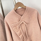 OFTBUY New Women's Wool Jacket with Real Fox Fur Cuffs Winter Elegant Fashion Clothing Outerwear Short Luxury Woolen Coat Female