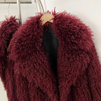 OFTBUY Warm Thicken Luxury Outerwear New Winter Clothes Female Women's Cozy Faux Mongolian Fur Short Coat Teddy Faux Fur Jacket