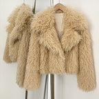 OFTBUY Warm Thicken Luxury Outerwear New Winter Clothes Female Women's Cozy Faux Mongolian Fur Short Coat Teddy Faux Fur Jacket