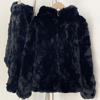 OFTBUY Women's Real Rex Rabbit Fur Vest Stand Collar Zipper Natural Fur Waistcoat Female New Autumn Winter Luxury Outerwear Lady